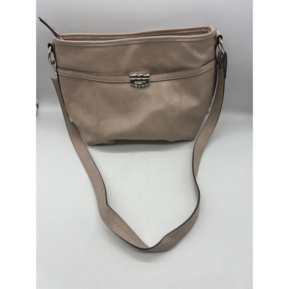 Rosetti Taupe Neutral Medium Shoulder Purse Bag Faux Leather Casual‎